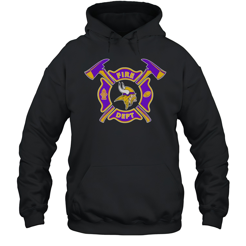 Fire Dept Minnesota Vikings Football Shirt Unisex Hoodie