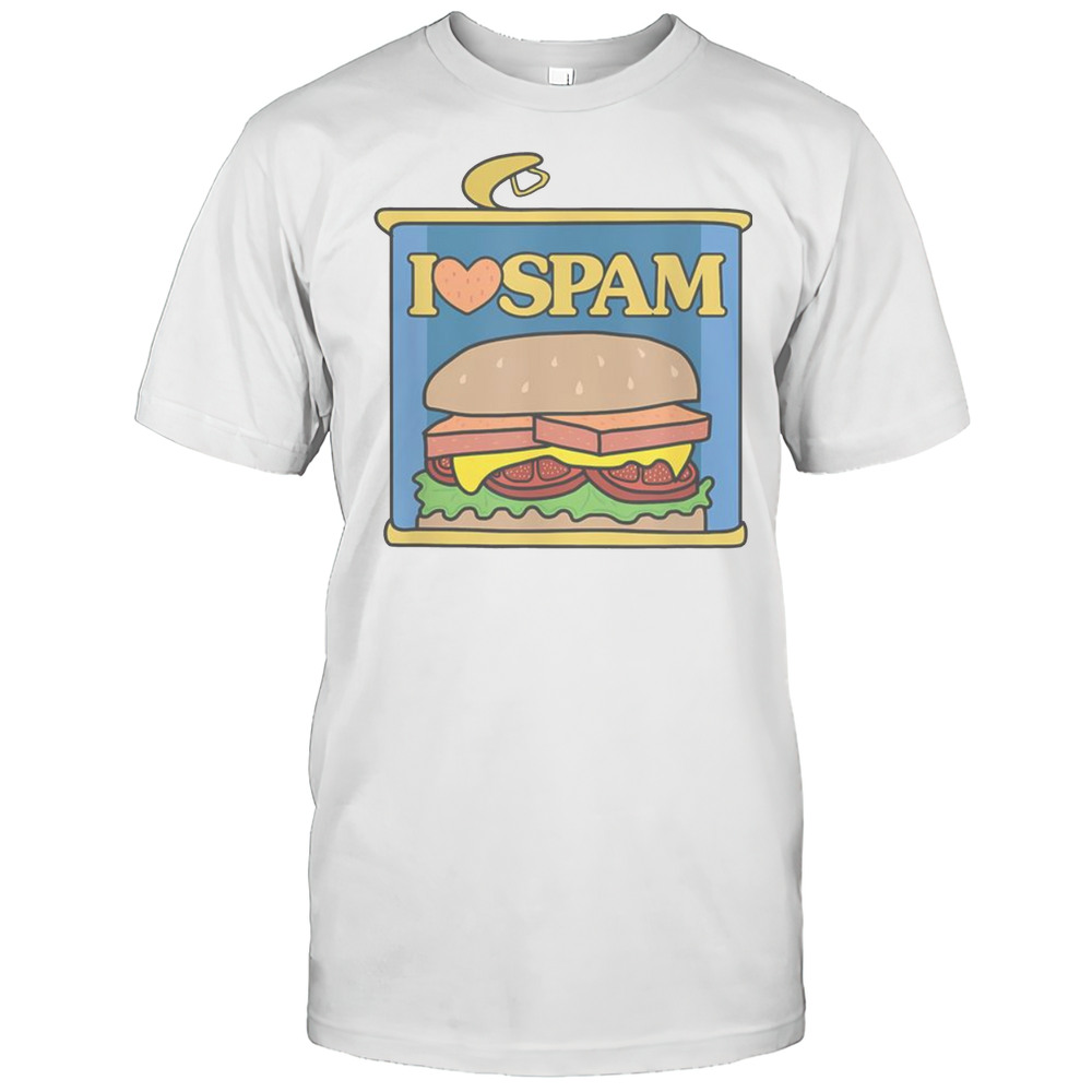 Funny I Heart Love Spam Canned Cooked Pork Food Lover T-Shirt