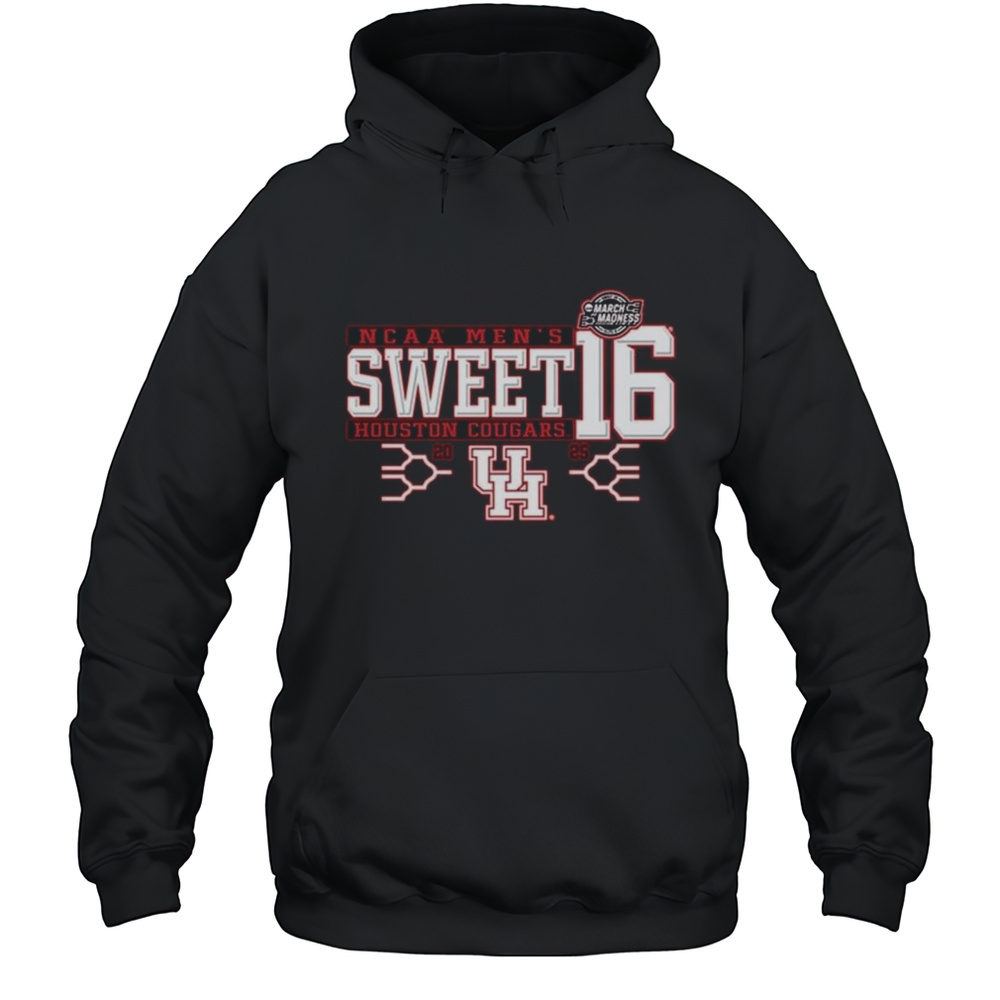 Houston Cougars Basketball NCAA Mens MBB Sweet 16 Bound March Madness 2025 Logos T-shirt Unisex Hoodie