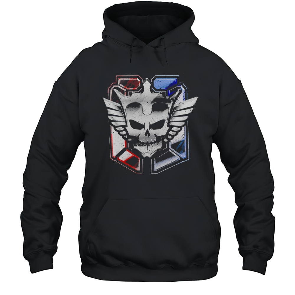 Mens Black Cody Rhodes Captain Badge Shirt Unisex Hoodie