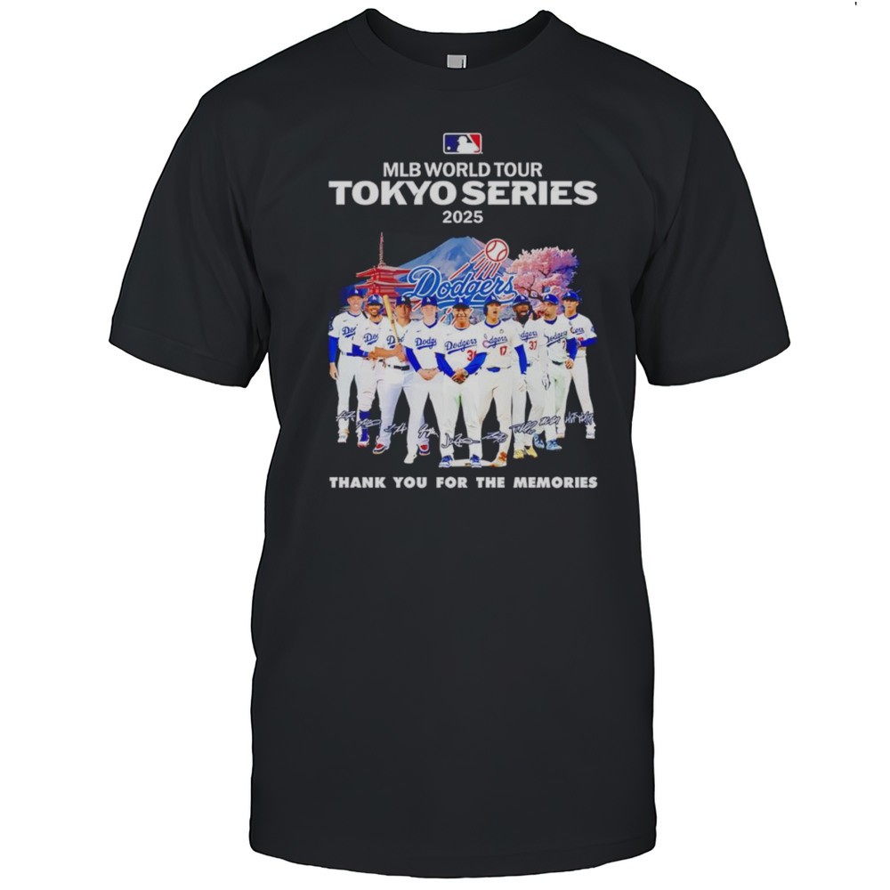 MLB World Tour Tokyo Series 2025 Los Angeles Dodgers Thank You For The Memories Shirt