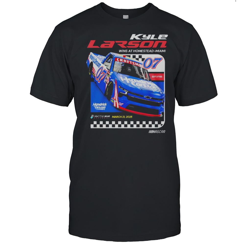 Nascar Kyle Larson 07 Wins At Homestead-Miami Speedway Win March 21 2025 T-shirt