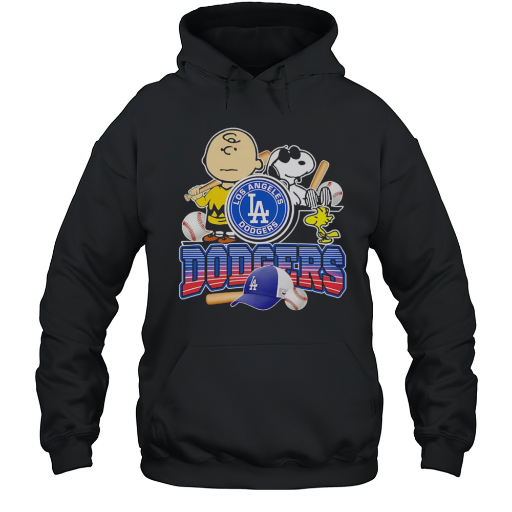 Peanuts Los Angeles Dodgers Baseball Hat Shirt Unisex Hoodie