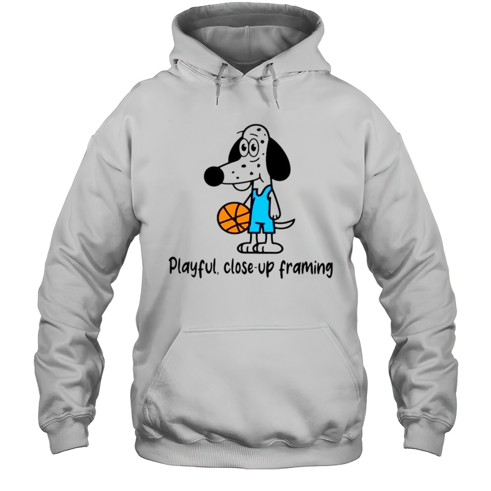 Playful Close Up Framing Dalmatian Dog Basketball Shirt Unisex Hoodie