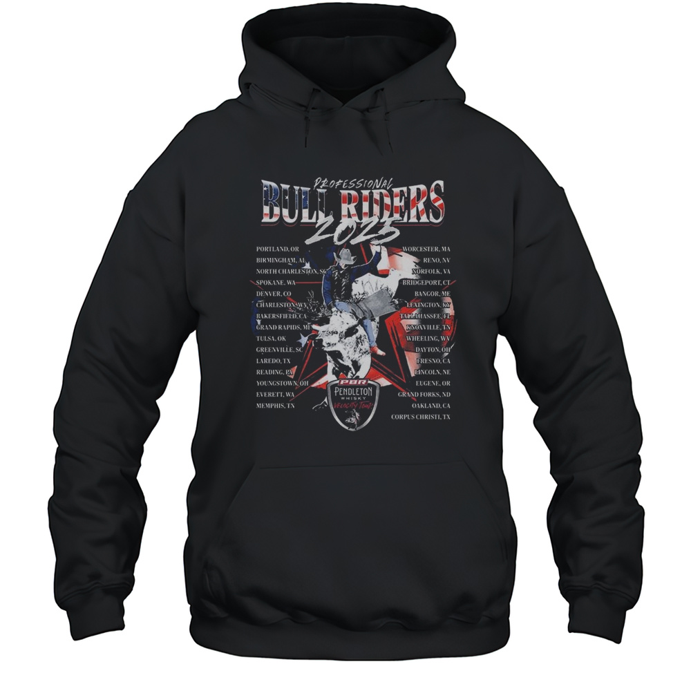 Professional Bull Riders 2025 Velocity Tour 2025 Routing Shirt Unisex Hoodie