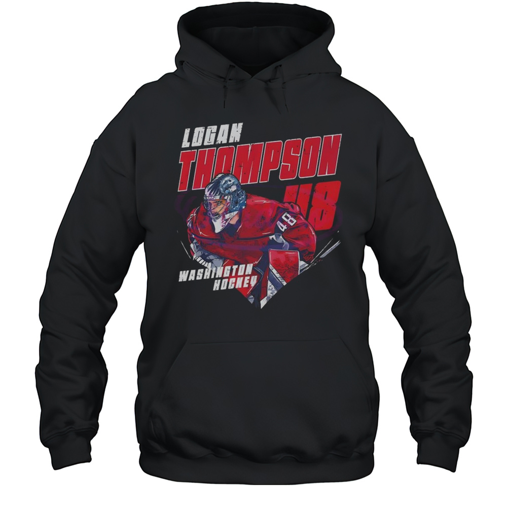 Retro Logan Thompson 48 Washington Capitals Hockey 2025 Shirt Unisex Hoodie