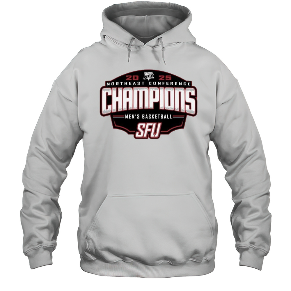 Saint Francis NEC 2025 Northeast Conference Champions Men Basketball Shirt Unisex Hoodie
