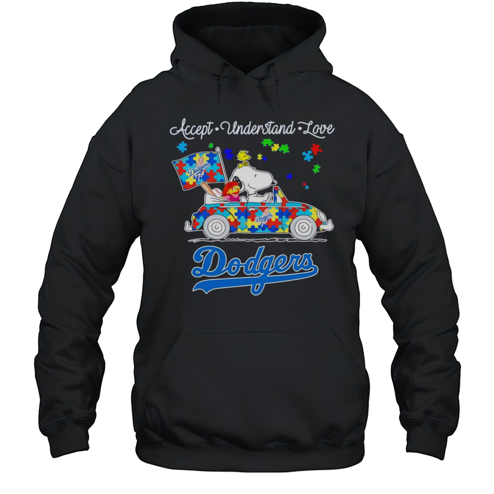 Snoopy And Muppet Accept Understand Love Los Angeles Dodgers Shirt Unisex Hoodie