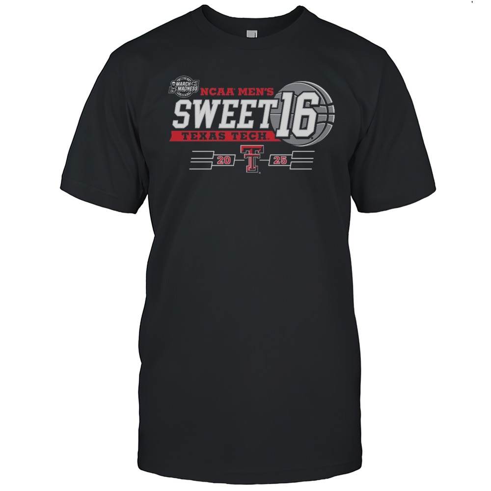 Texas Tech Basketball 2025 Sweet 16 Brackets Shirt