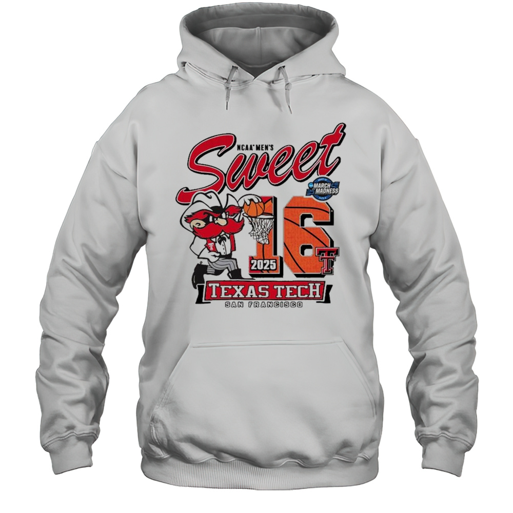 Texas Tech Basketball 2025 Sweet 16 Dunk On You Shirt Unisex Hoodie