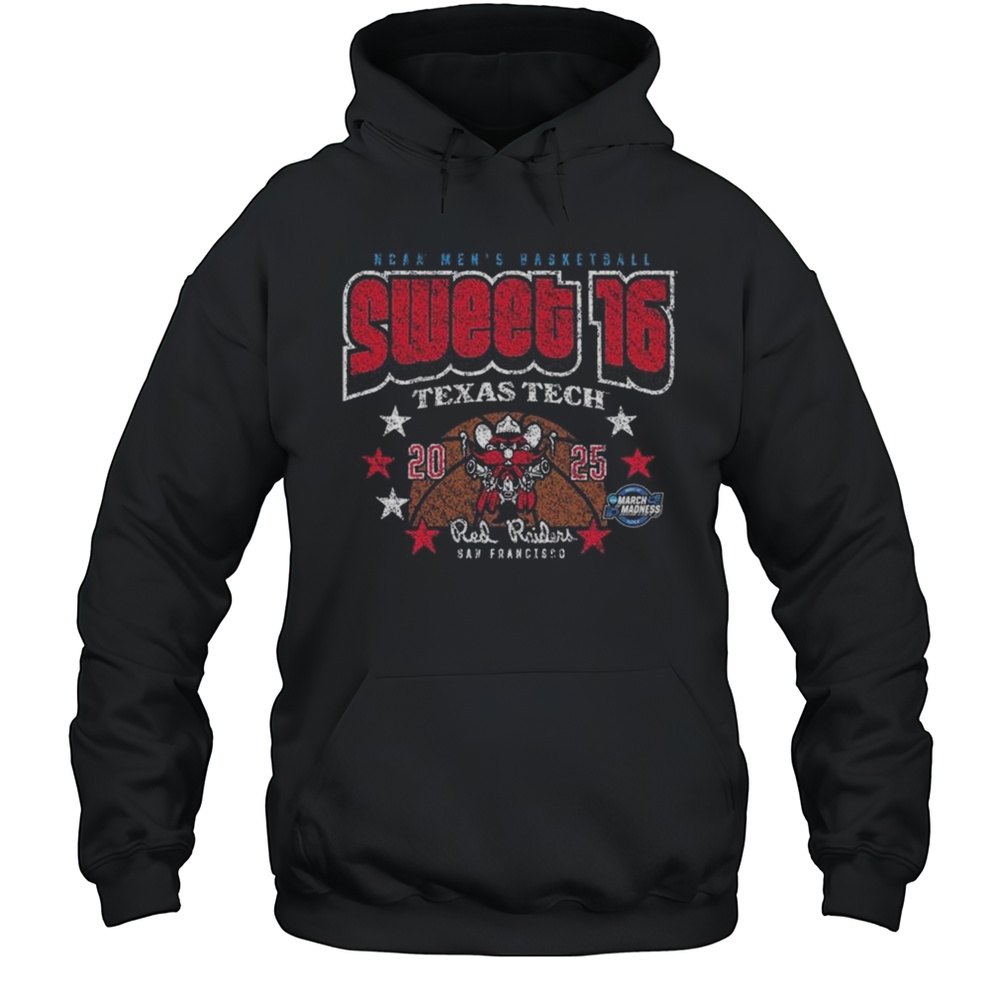 Texas Tech Basketball 2025 Sweet 16 Star Struck Shirt Unisex Hoodie