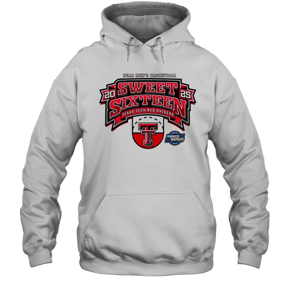 Texas Tech Red Raiders Basketball NCAA Mens Sweet Sixteen March Madness Half Court 2025 T-shirt Unisex Hoodie