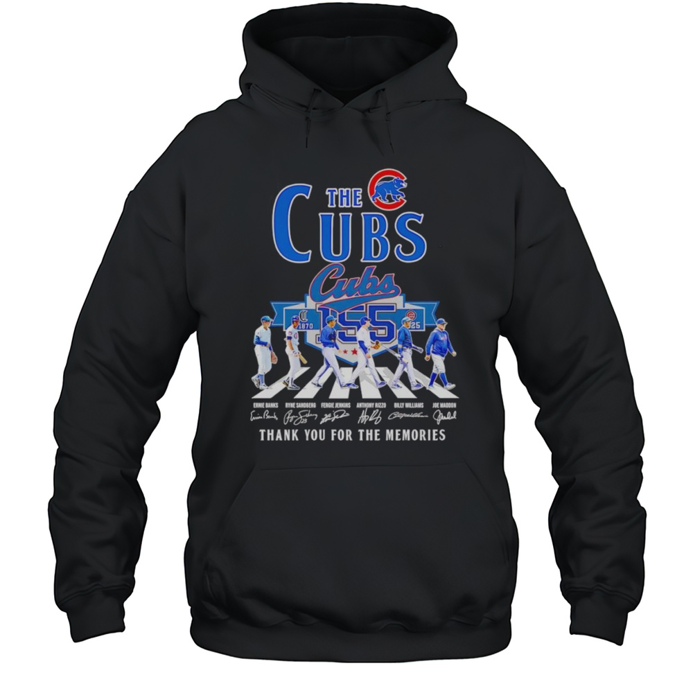 The Cubs 1870 2025 Abbey Road Thank You For The Memories Shirt Unisex Hoodie