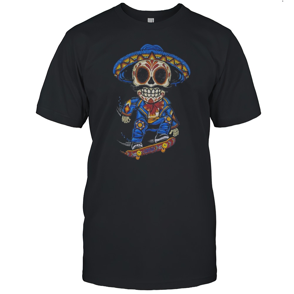The Mariachi Skater Skull Shirt