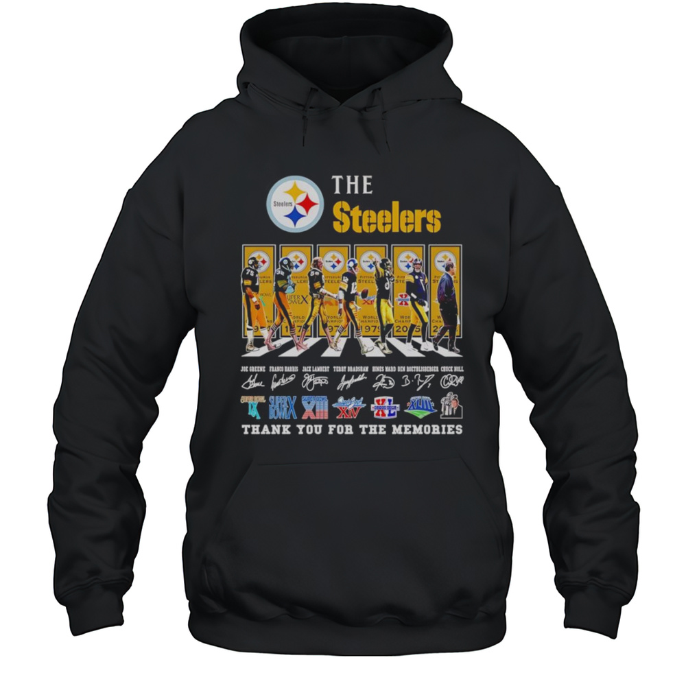 The Steelers Abbey Road Thank You For The Memories Shirt Unisex Hoodie