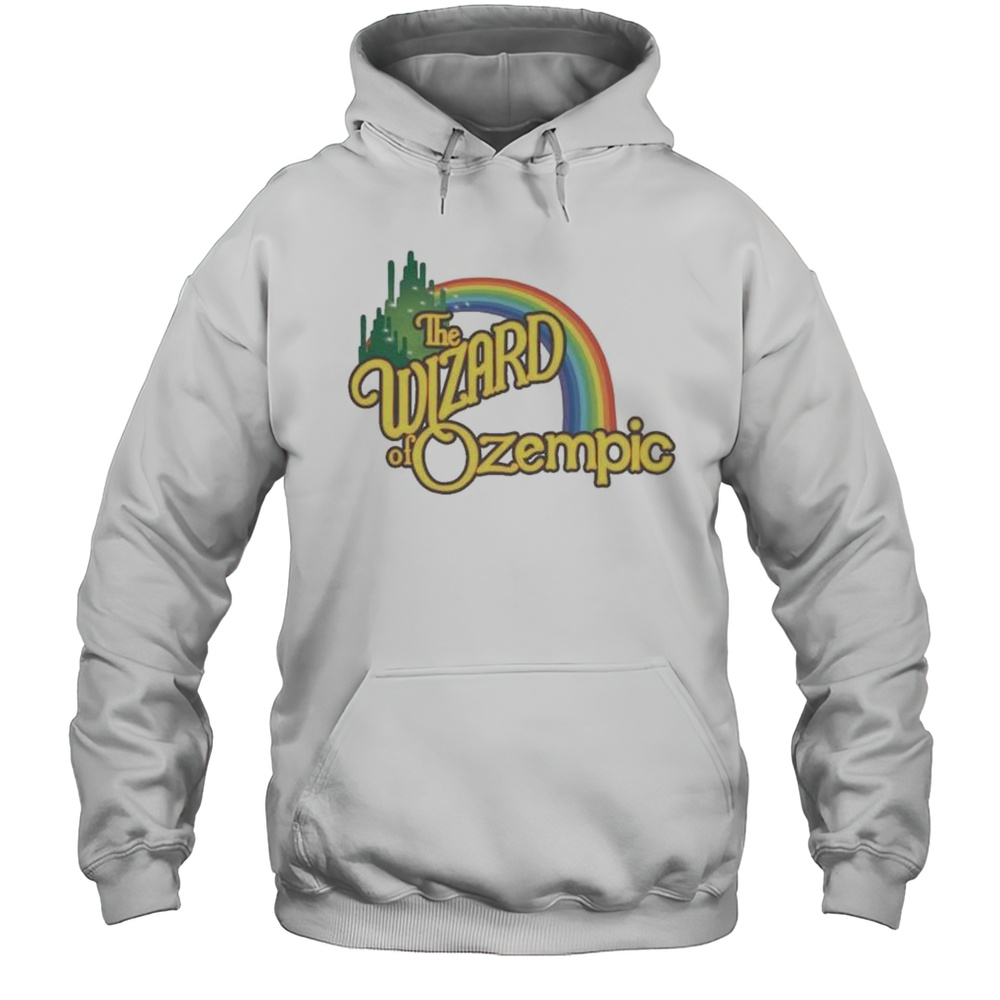 The Wizard Of Ozempic Rainbow T-shirt Unisex Hoodie