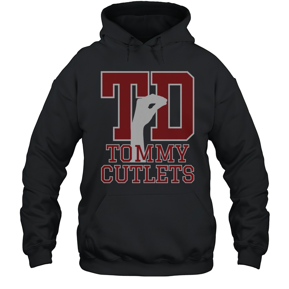 Top NY Italian Hand Gesture Tommy Cutlets Football T-Shirt Unisex Hoodie