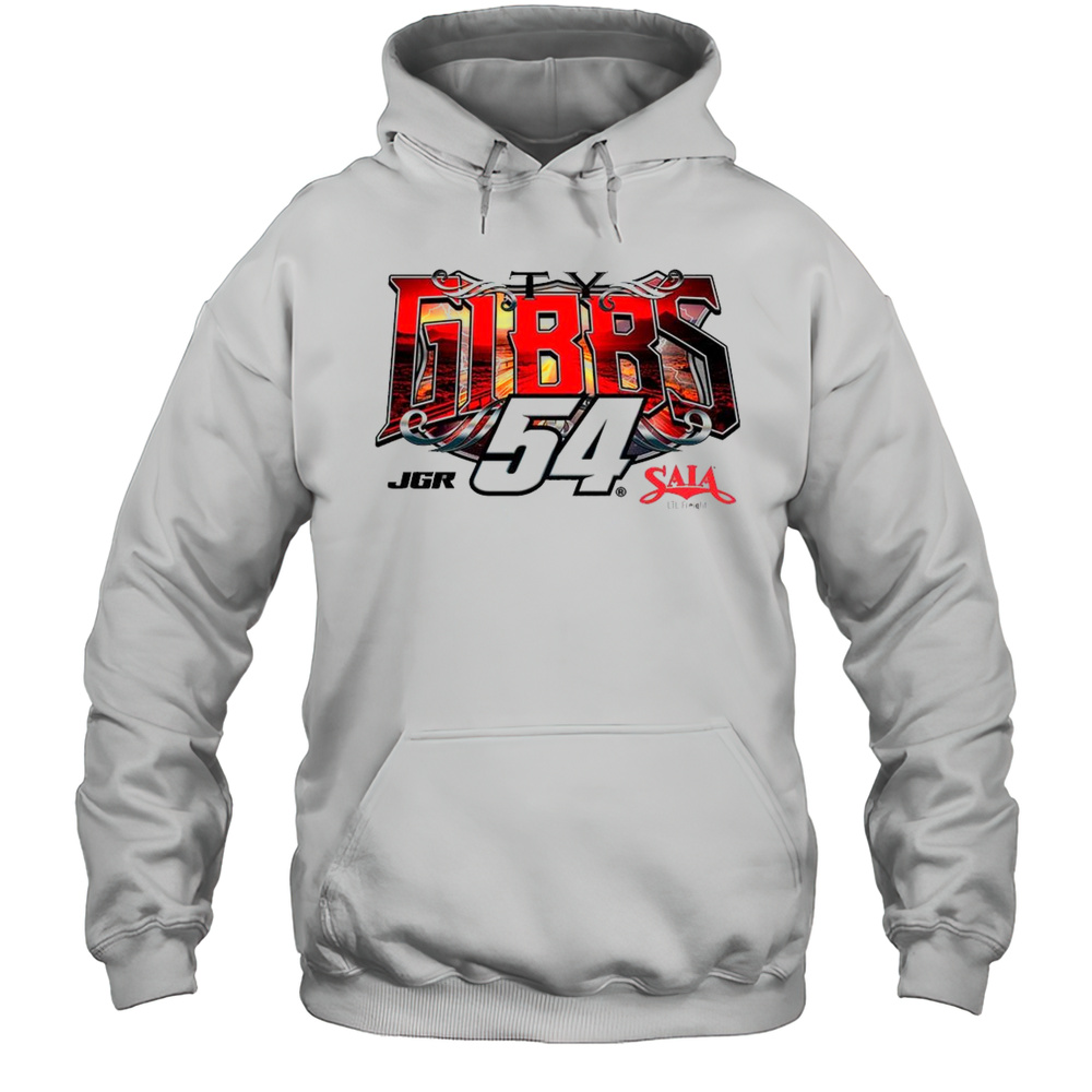 Ty Gibbs 2025 SAIA LTL Freight 2-Spot Car Shirt Unisex Hoodie