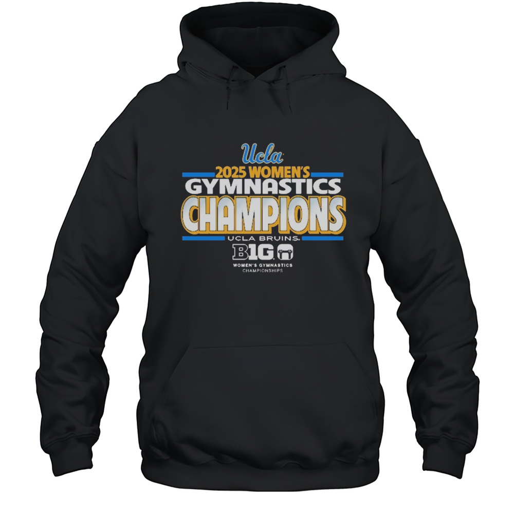 UCLA Bruins 2025 Big Ten Conference Womens Gymnastics Champions T-shirt Unisex Hoodie