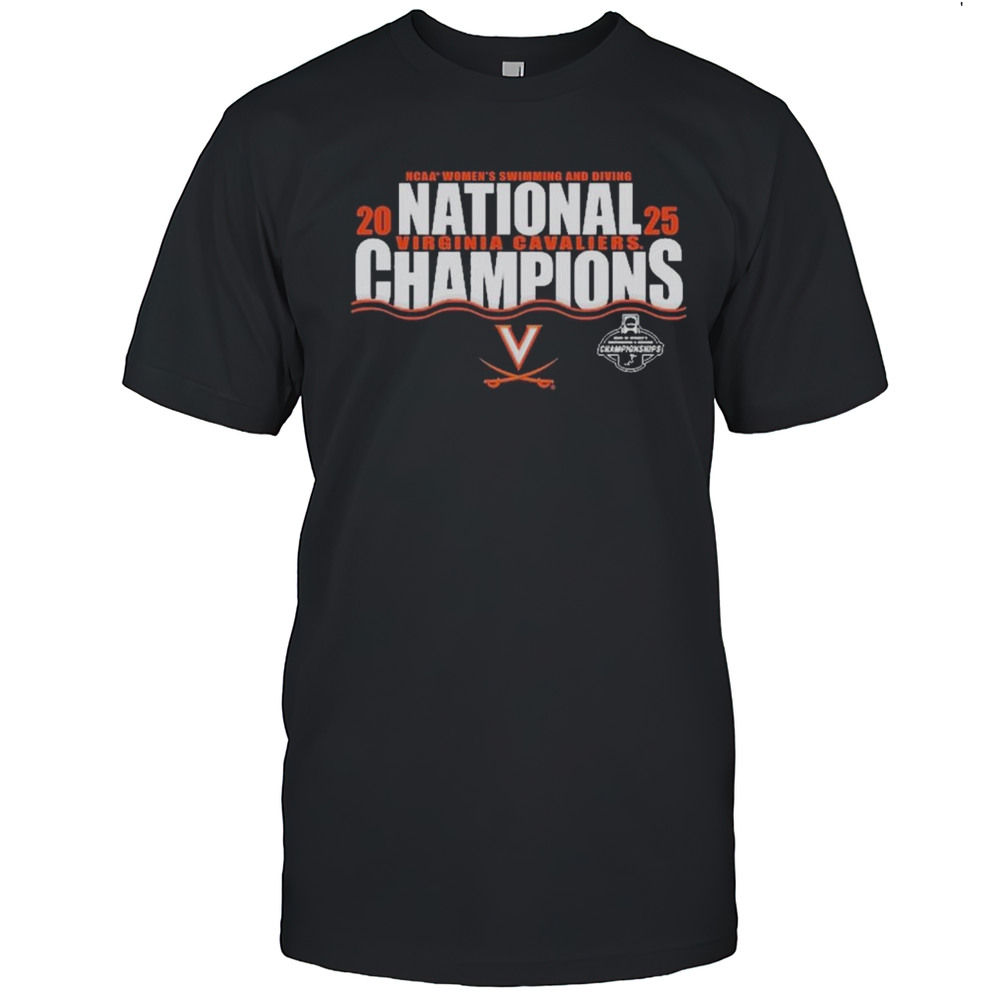 Virginia Cavaliers NCAA Womens Swimming And Diving Events National Champions 2025 T-shirt
