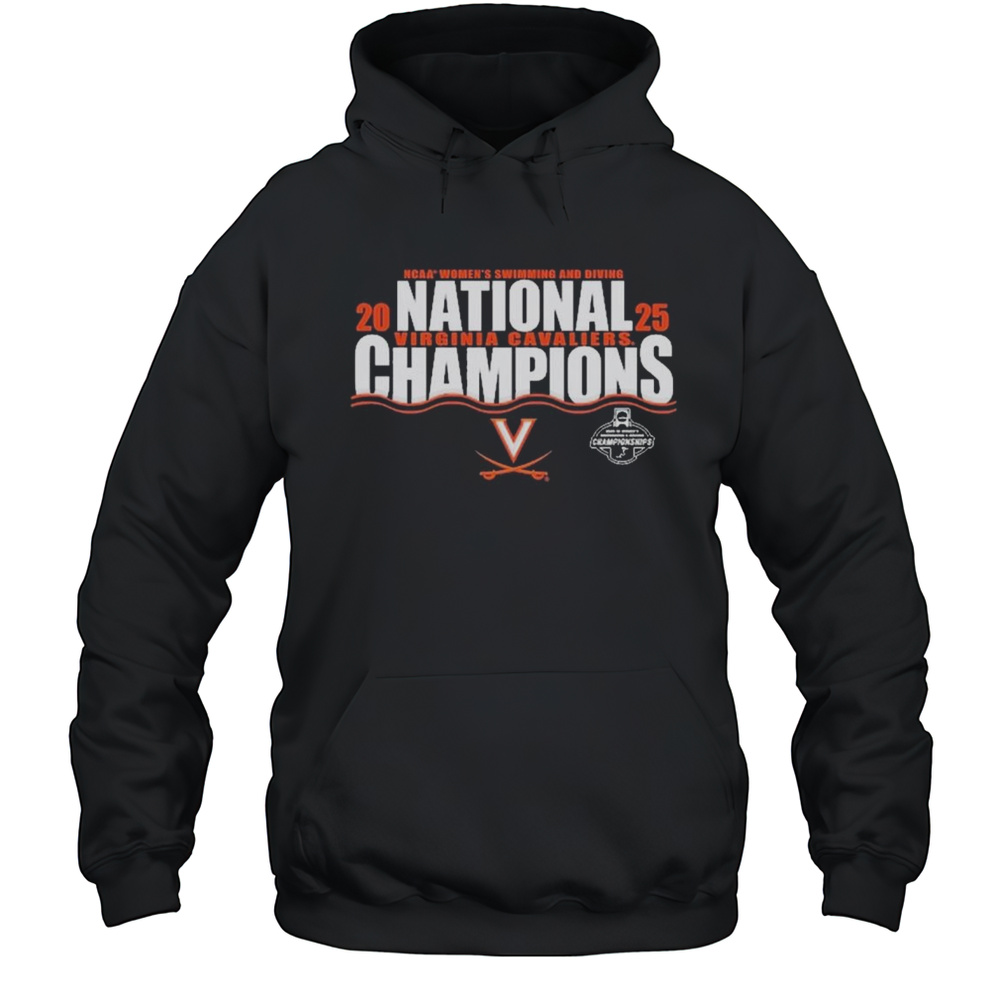 Virginia Cavaliers NCAA Womens Swimming And Diving Events National Champions 2025 T-shirt Unisex Hoodie