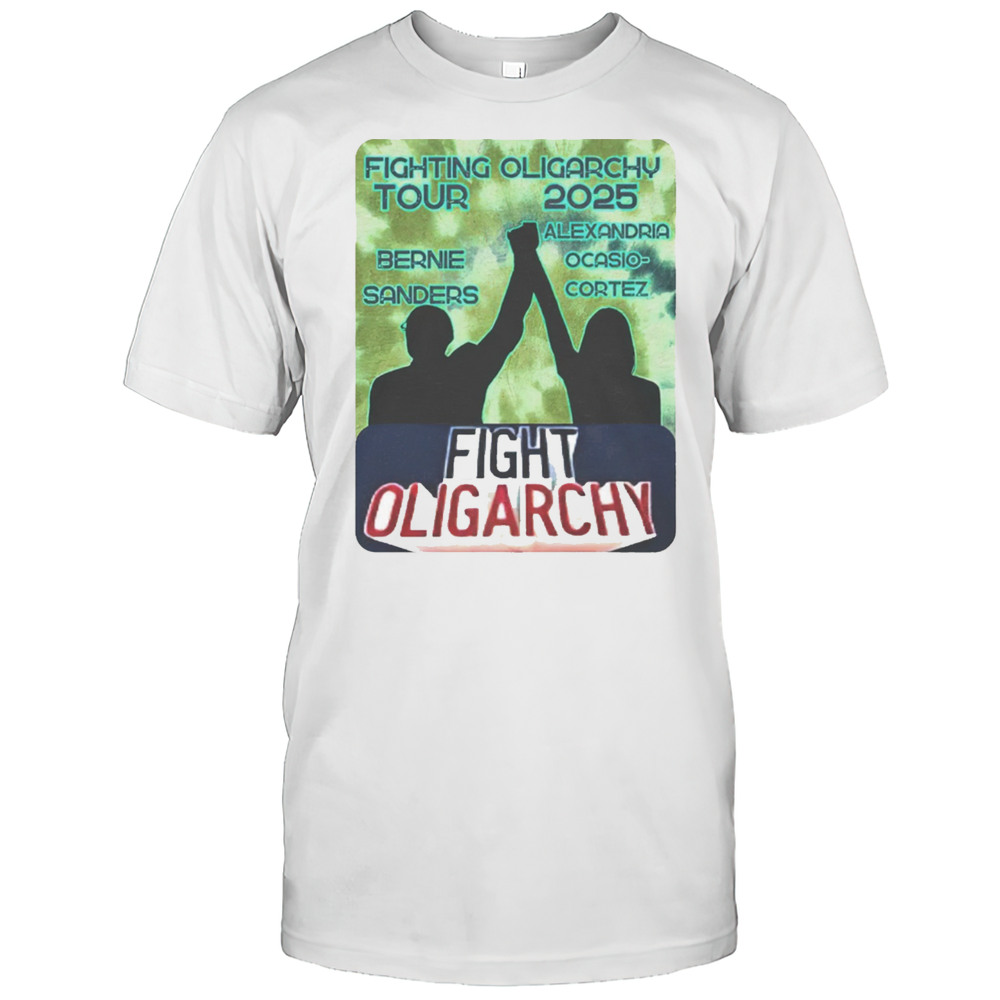 AOC Oligarchy Tour 2025 T-shirt