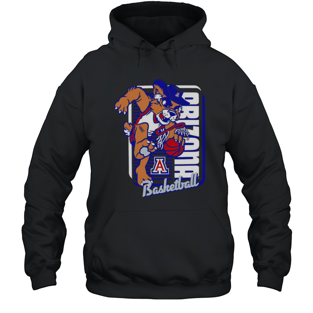 Arizona Wildcats Basketball Mascot Dunk Shirt Unisex Hoodie