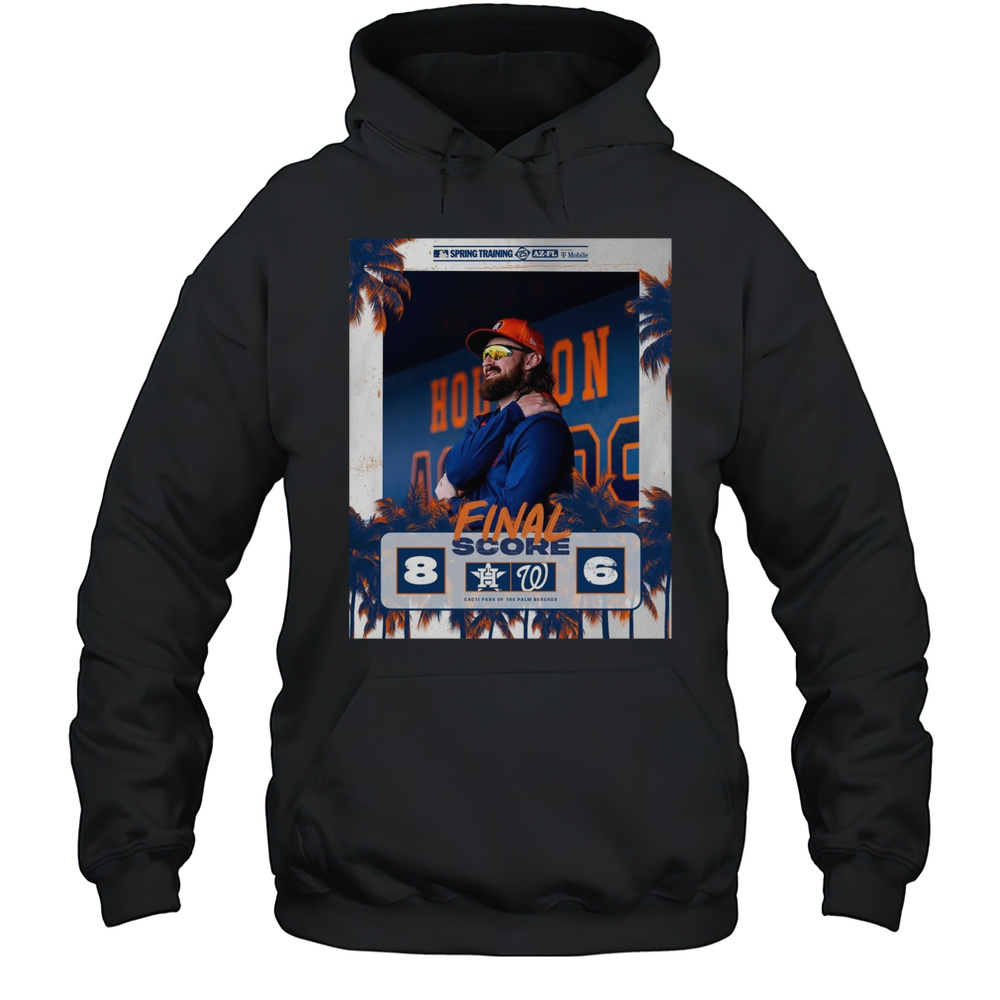 Brendan Rodgers Houston Astros Vs Washington Nationals Final Score 8  6 Gacte Park Of The Palm Beaches Poster T-shirt Unisex Hoodie