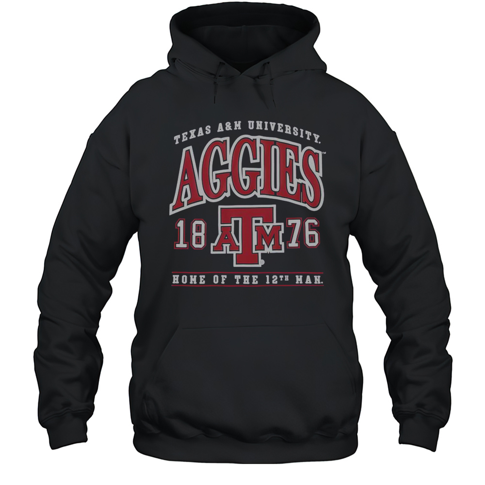 Good Texas AM Aggies 1876 Home Of The 12th Man T-Shirt Unisex Hoodie