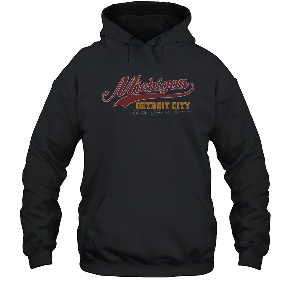 Good Vintage Michigan Detroit City T-Shirt Unisex Hoodie