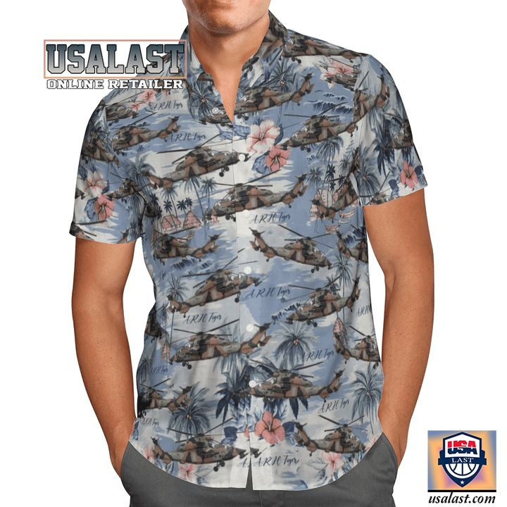 HOT Australia Army ARH Tiger Aloha Hawaiian Shirt