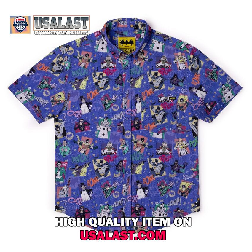 HOT Batman 85th Anniversary Kapow Bonk Thwack Hawaiian Shirt
