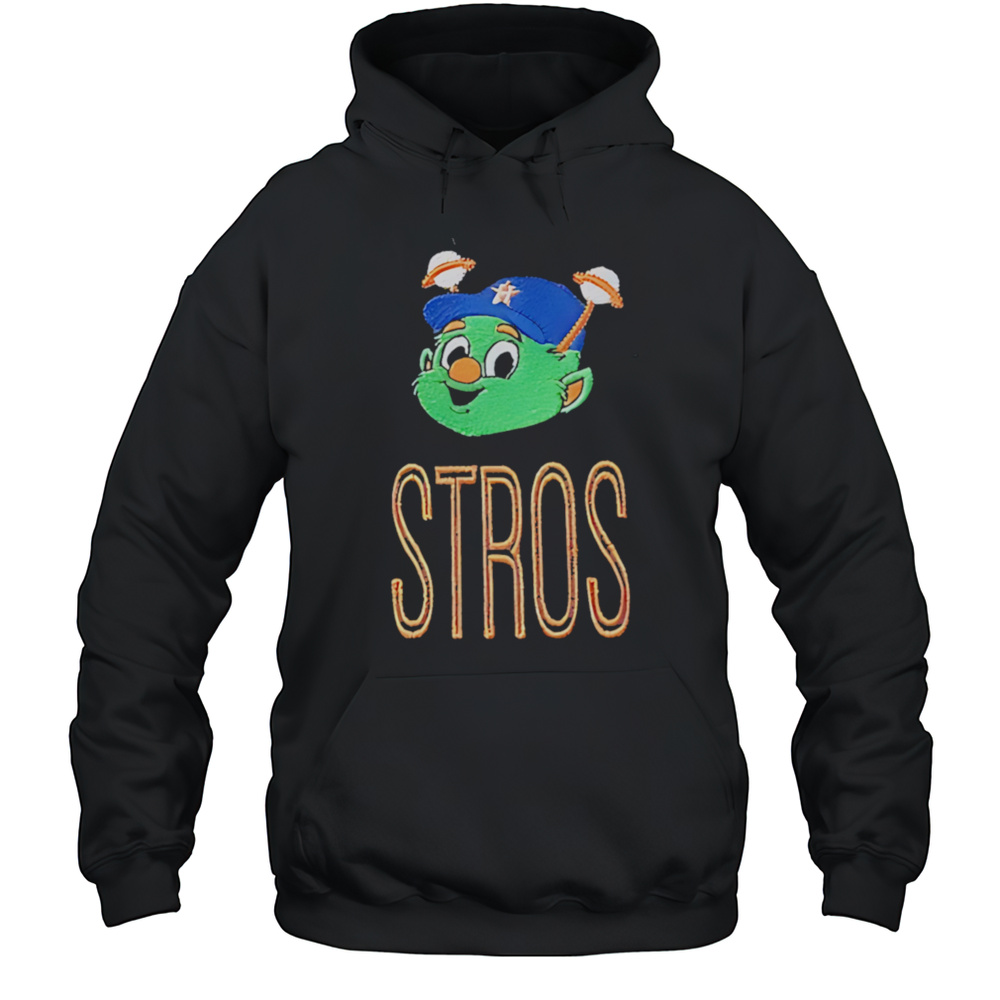 Houston Astros Orbit Mascot Stros Embroidered Shirt Unisex Hoodie
