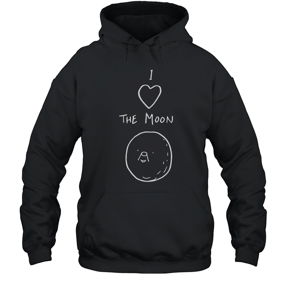 I Love The Moon Shirt Unisex Hoodie