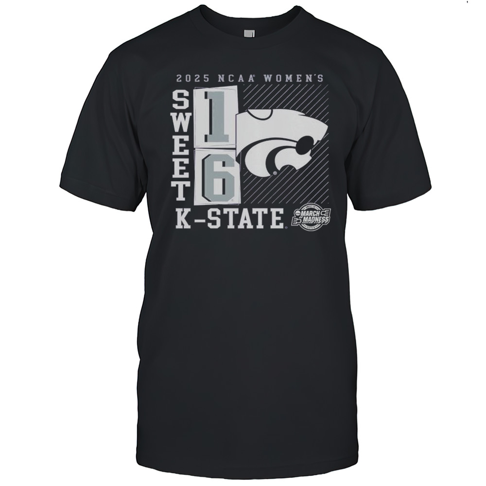 Kansas State Wildcats 2025 NCAA Womens March Madness Sweet 16 T-Shirt