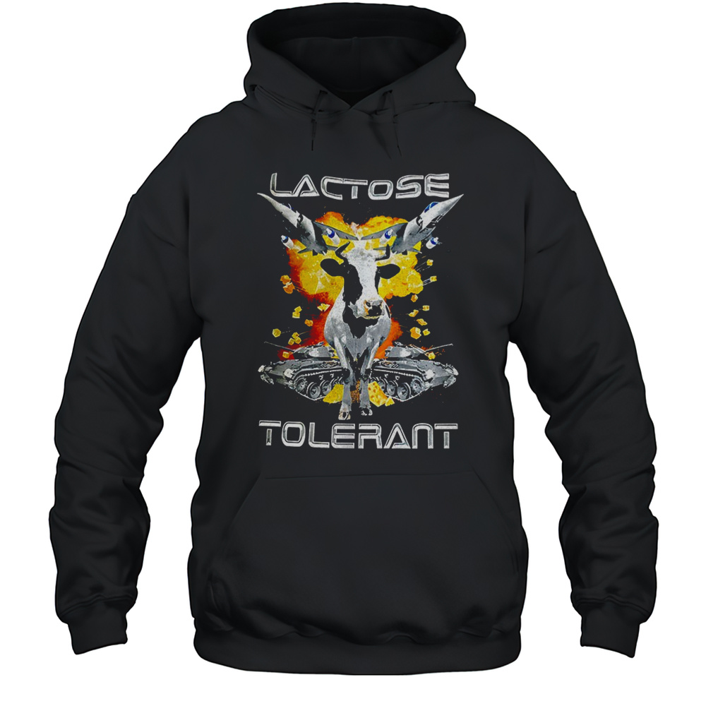 Lactose Tolerant Battle Cow Shirt Unisex Hoodie