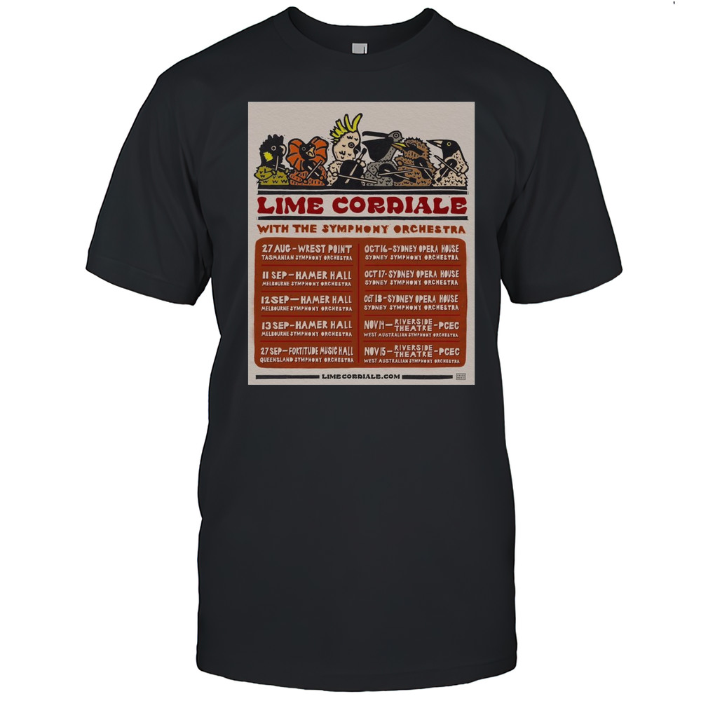 Lime Cordiale Unveils With The Symphony Orchestra Tour 2025 T-shirt