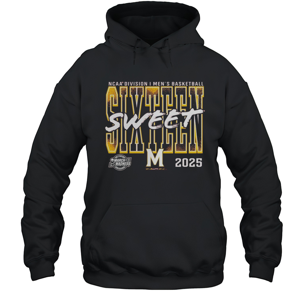 Maryland Terrapins 2025 NCAA Division I Mens Basketball Tournament March Madness Sweet Sixteen T-shirt Unisex Hoodie