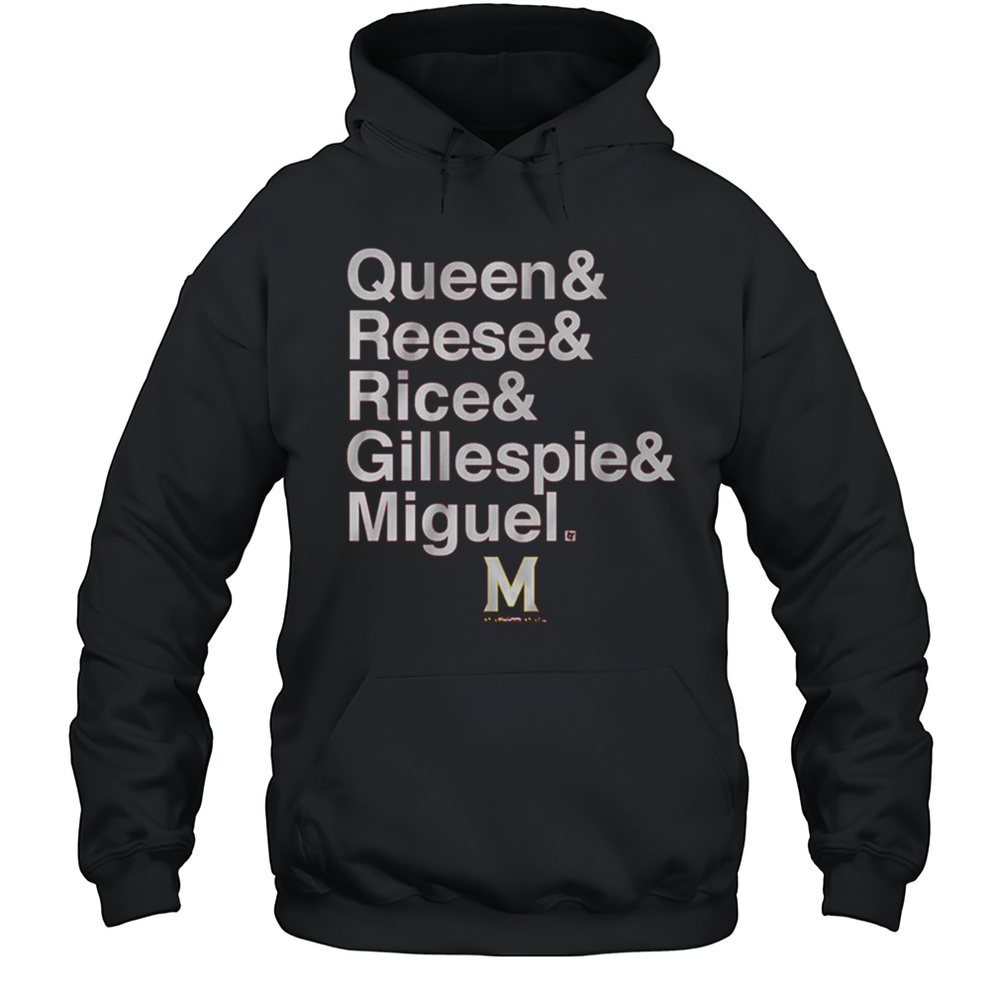Maryland Terrapins Basketball Queen And Reese And Rice And Gillespie Miguel NCAA Sweet 16 March Madness T-shirt Unisex Hoodie