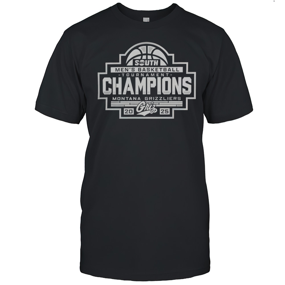 Nice Montana Grizzlies 2025 Big Sky Mens Basketball Conference Tournament Champions T-Shirt