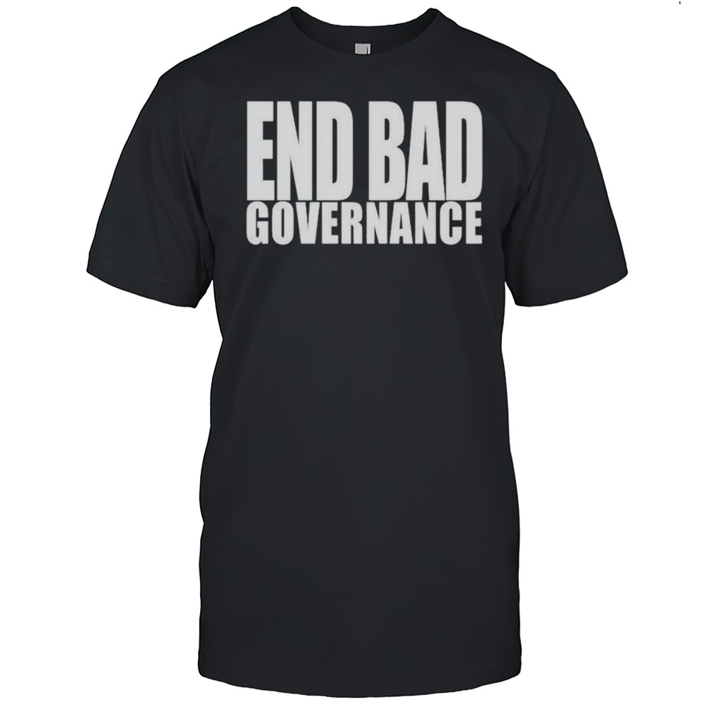 Omoyele Sowore Wearing End Bad Governance T-shirt