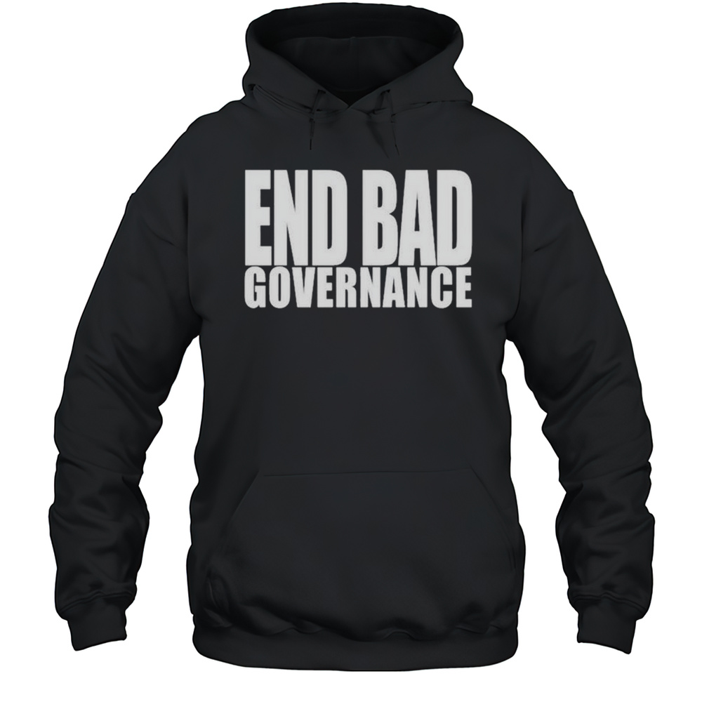 Omoyele Sowore Wearing End Bad Governance T-shirt Unisex Hoodie