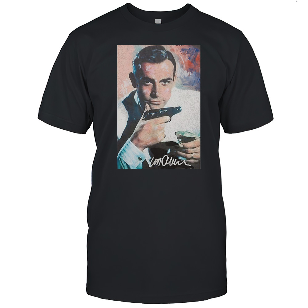 Sean Connery James Bond 007 Pop Art Portrait Shirt