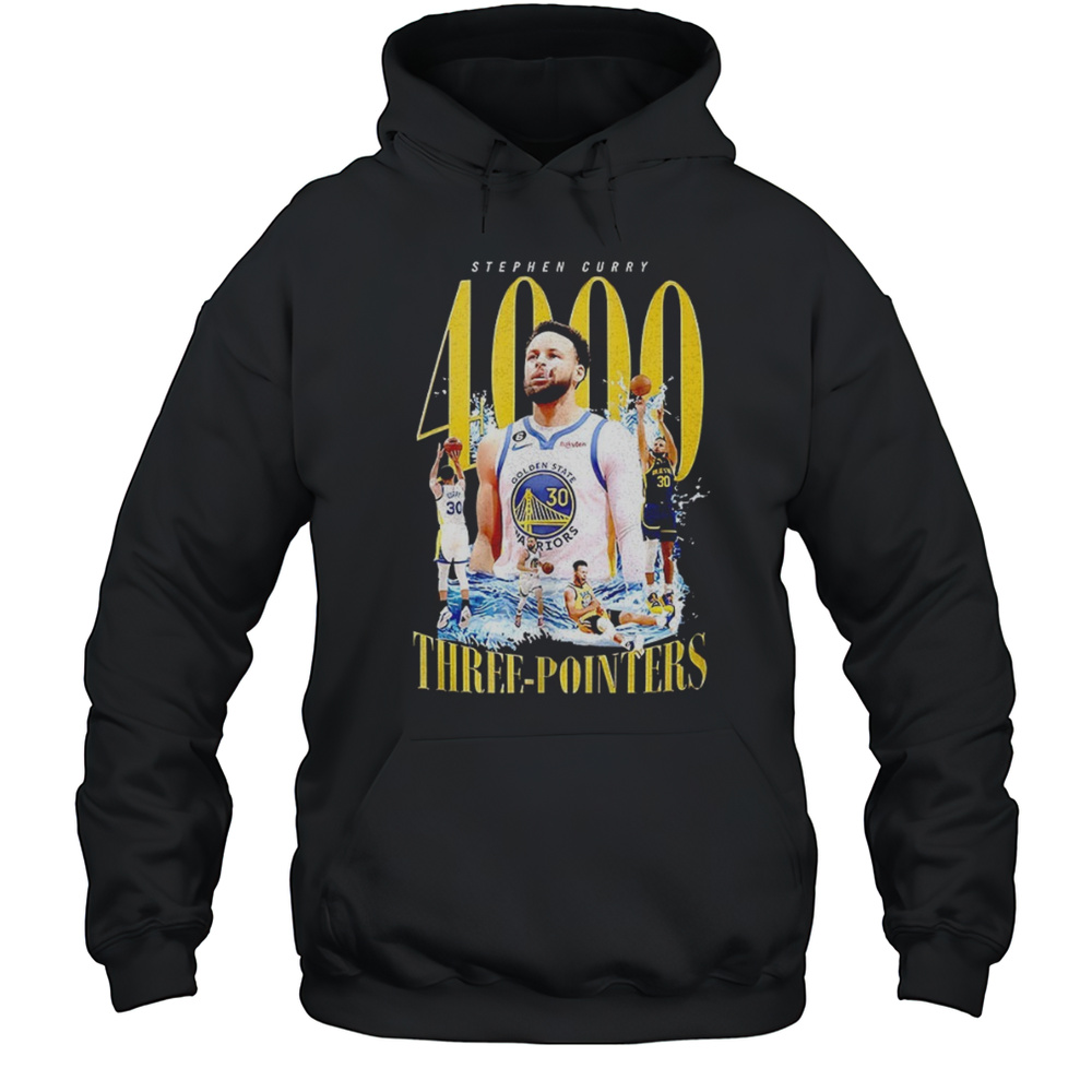 Stephen Curry Golden State Warriors 4000 Three-pointers Shirt Unisex Hoodie