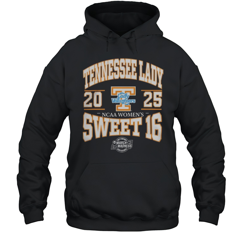 Tennessee Lady Volunteers 2025 NCAA Womens Basketball Sweet 16 Shirt Unisex Hoodie