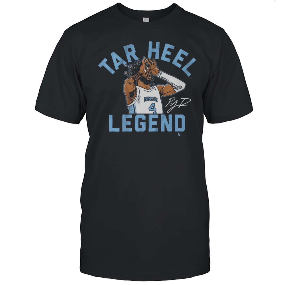 UNC Basketball North Carolina Tar Heels R.J. Davis Tar Heel Legend Signature T-shirt