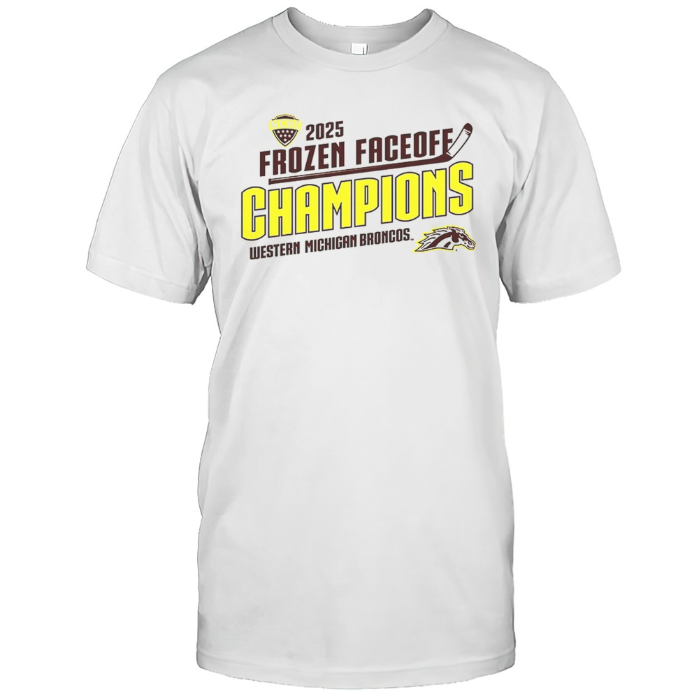 Western Michigan Broncos 2025 Frozen Faceoff Champions Shirt