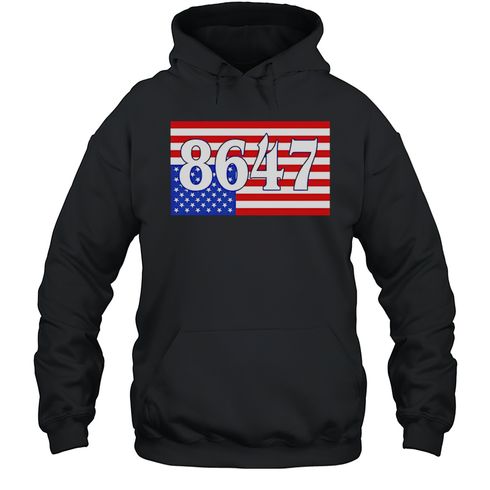 8647 Upside Down Flag Shirt Unisex Hoodie