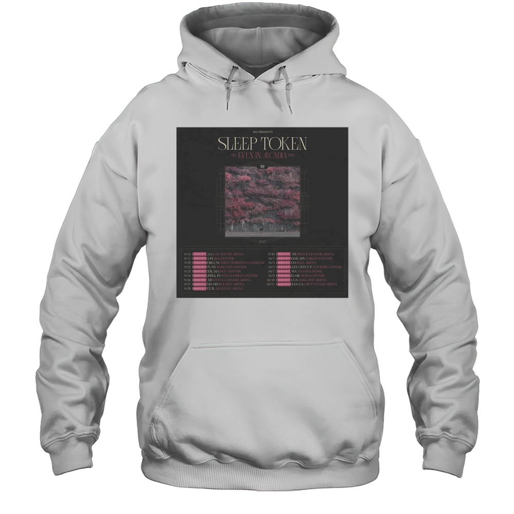 Aeg Presents Sleep Token The Even In Arcadia Tour 2025 September 16 1 Sold Out Ga Gas South Arena T-shirt Unisex Hoodie