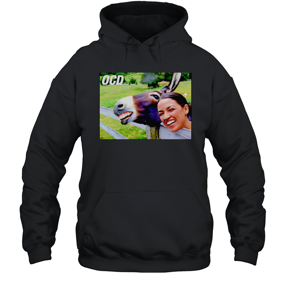 Alexandria Ocasio-cortez With Asinus Meme Shirt Unisex Hoodie